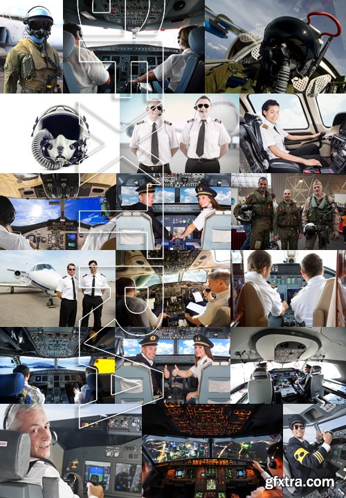 Stock Photos - Pilot, 25xJPG