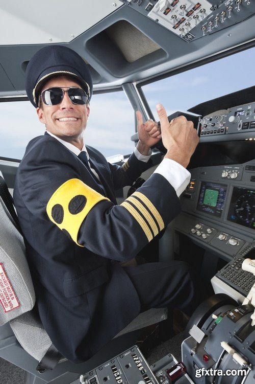 Stock Photos - Pilot, 25xJPG