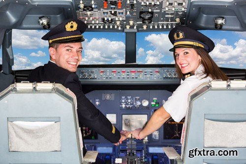 Stock Photos - Pilot, 25xJPG