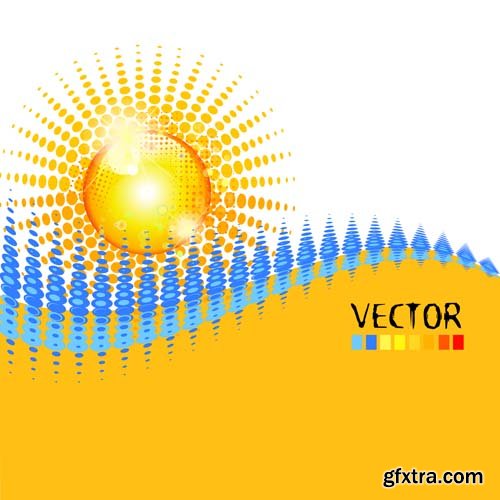 Funny smiling sun vector illustration,25xEPS