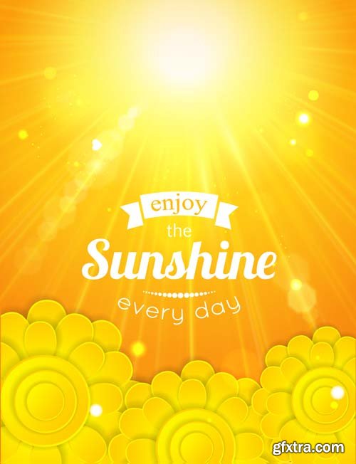 Funny smiling sun vector illustration,25xEPS