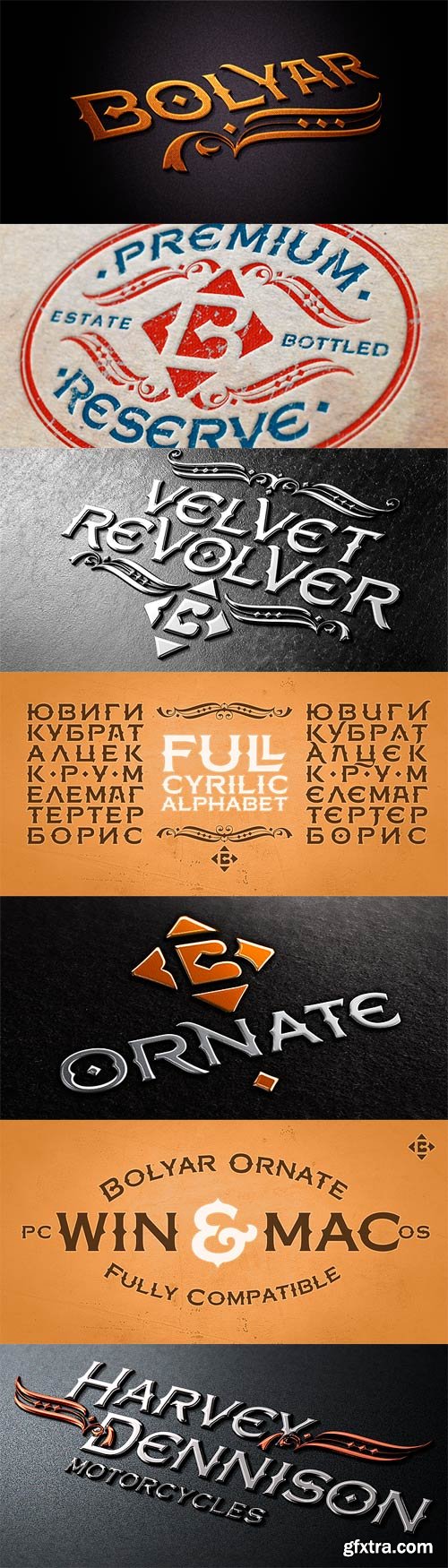 FM Bolyar Ornate Font for $29