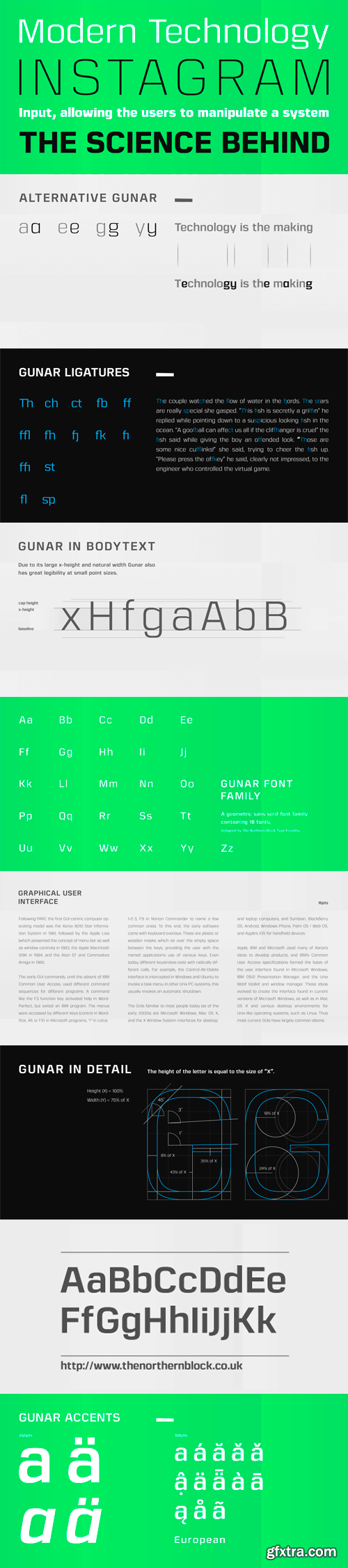 Gunar Font Family - 18 Fonts for $269