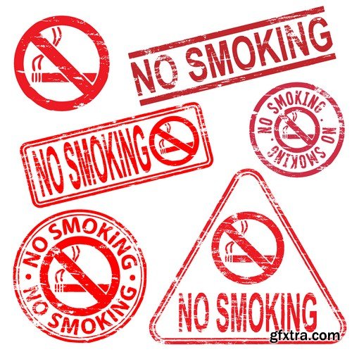 Stock Vectors - No Smoking, 25xEPS