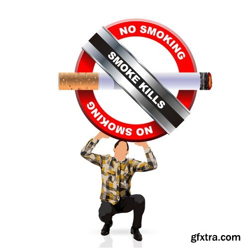 Stock Vectors - No Smoking, 25xEPS