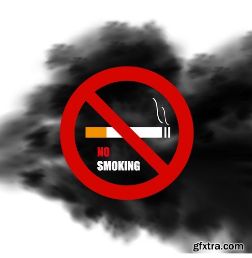 Stock Vectors - No Smoking, 25xEPS