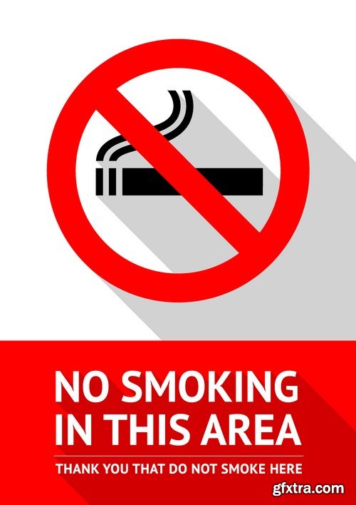 Stock Vectors - No Smoking, 25xEPS