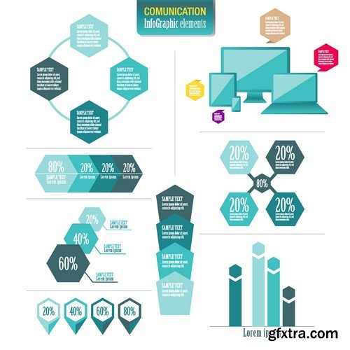 Stock Vectors - Infographics element 5, 25xEPS