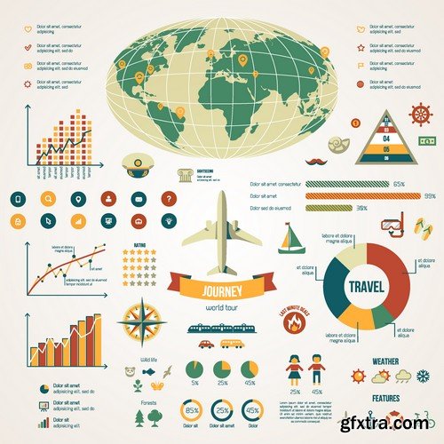 Stock Vectors - Infographics element 5, 25xEPS