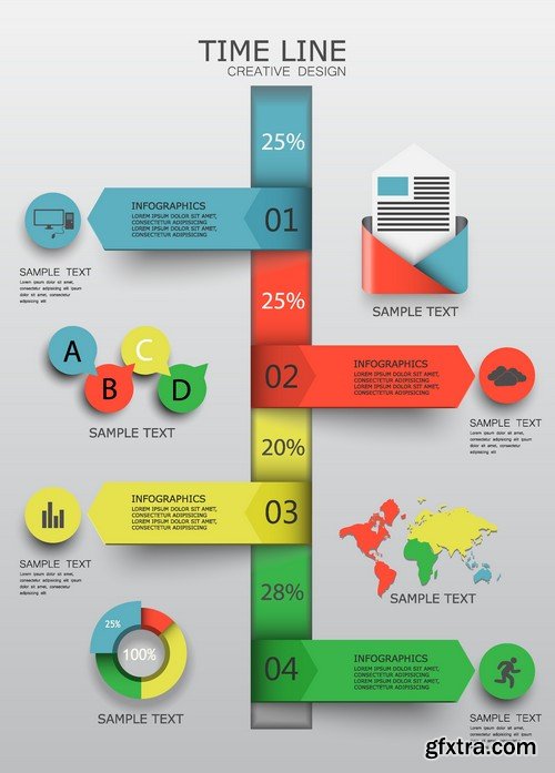 Stock Vectors - Infographics element 5, 25xEPS