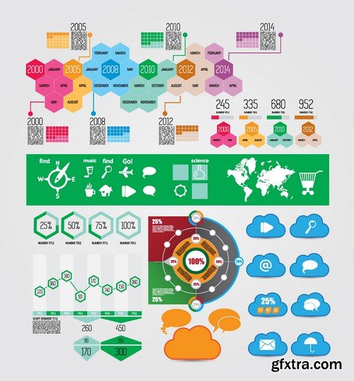 Stock Vectors - Infographics element 5, 25xEPS