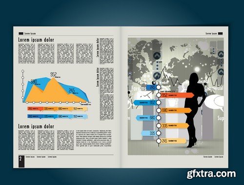 Stock Vectors - Infographics element 5, 25xEPS