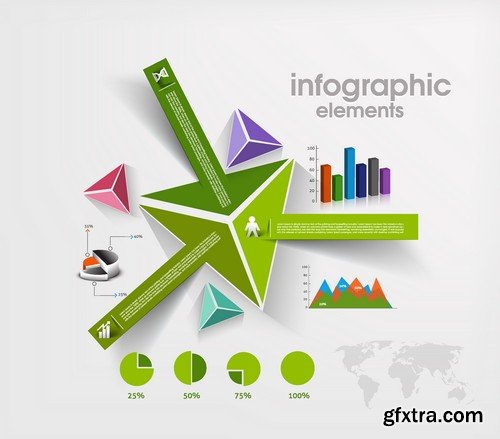 Stock Vectors - Infographics element 5, 25xEPS