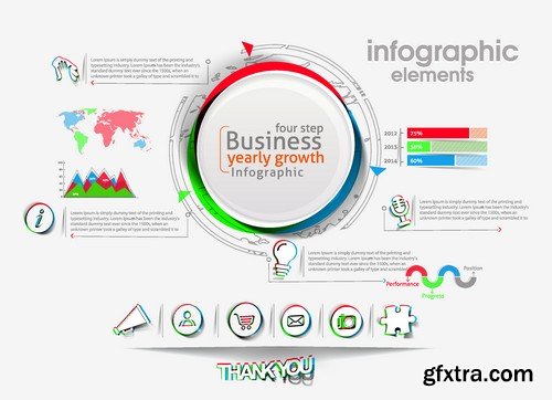 Stock Vectors - Infographics element 5, 25xEPS