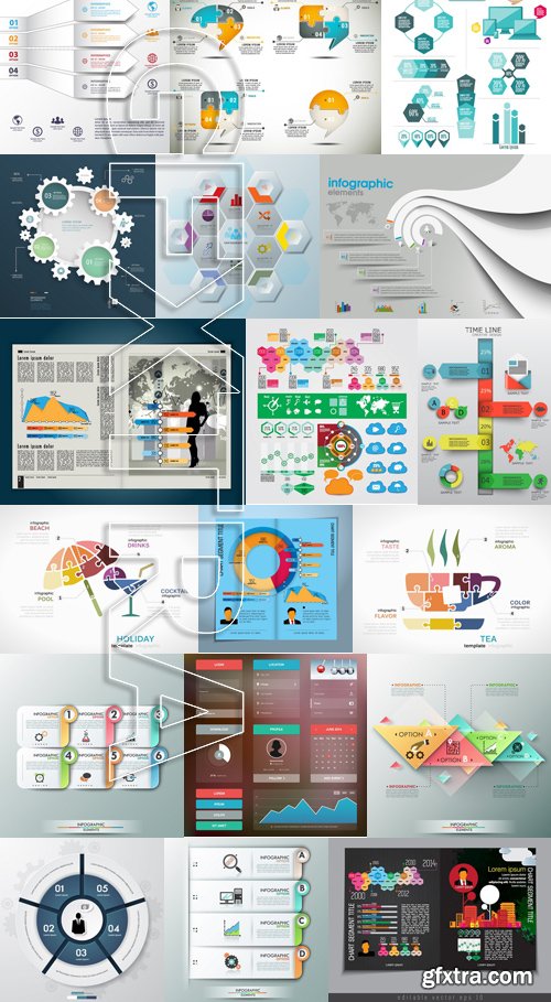 Stock Vectors - Infographics element 5, 25xEPS