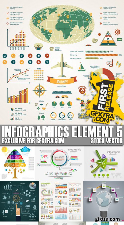 Stock Vectors - Infographics element 5, 25xEPS