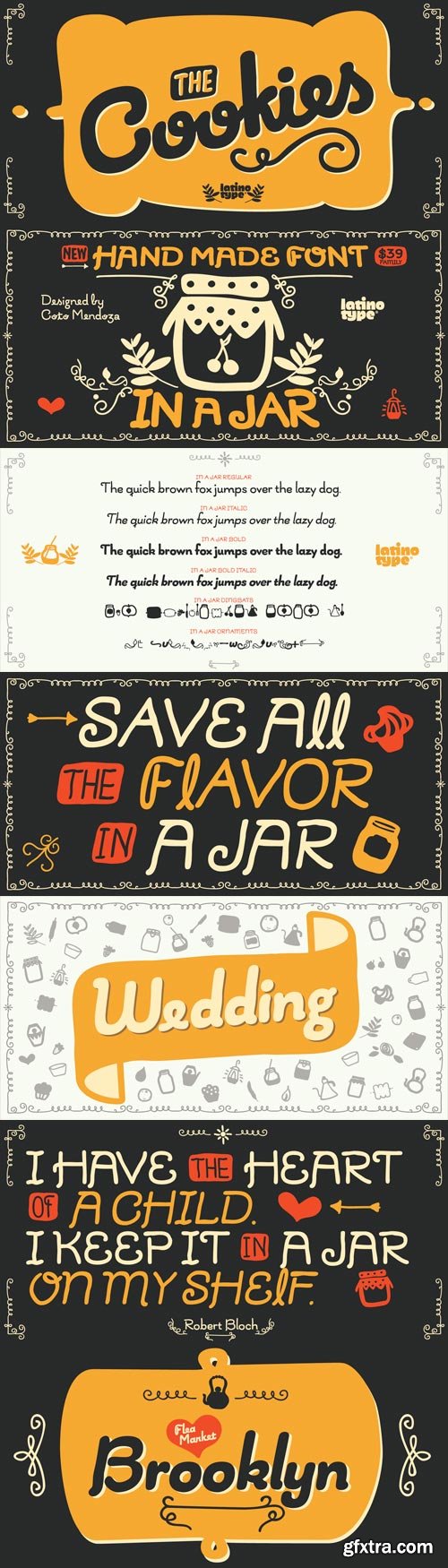 In a Jar Font Family - 6 Fonts for $79