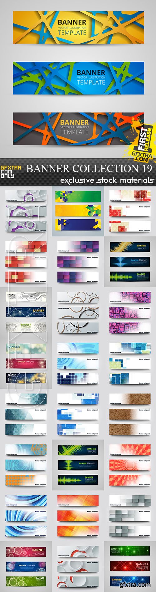 Collection of vector banners vol.19, 25xEPS