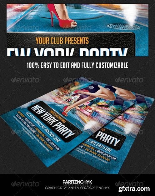 New York Party Flyer Template - GraphicRiver 8507775