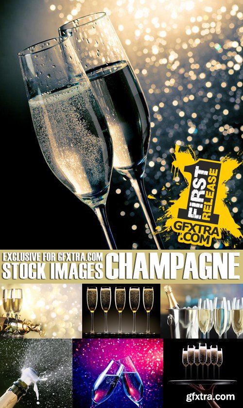 Stock Photos - Champagne, 25xJPG