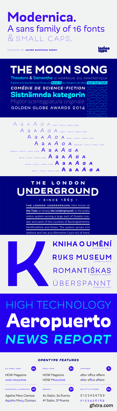 Modernica Font Family - 16 Fonts for $189