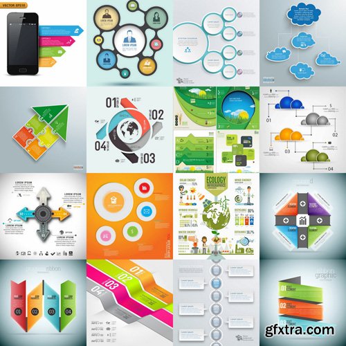 Infographics Design Elements#42 - 25 Vector