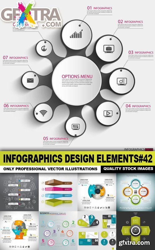 Infographics Design Elements#42 - 25 Vector