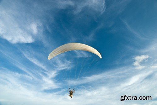 Stock Photos - Parachutist, 25xJPG