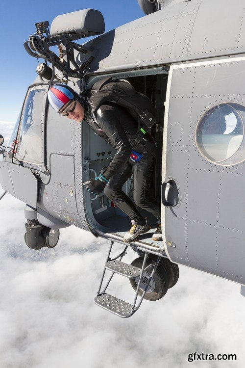 Stock Photos - Parachutist, 25xJPG