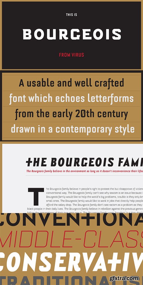 Bourgeois Font Family - 40 Fonts $1200