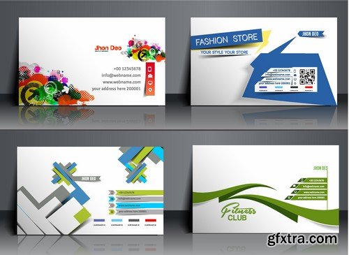 Stock Vectors - Business Card Template 5, 25xEPS