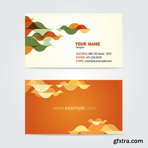 Stock Vectors - Business Card Template 5, 25xEPS