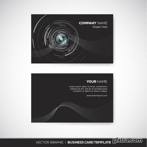 Stock Vectors - Business Card Template 5, 25xEPS