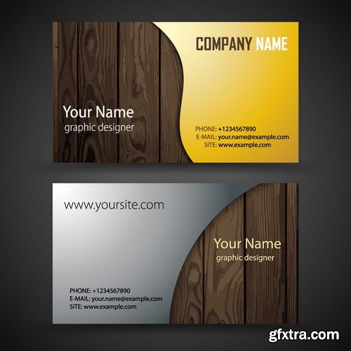 Stock Vectors - Business Card Template 5, 25xEPS