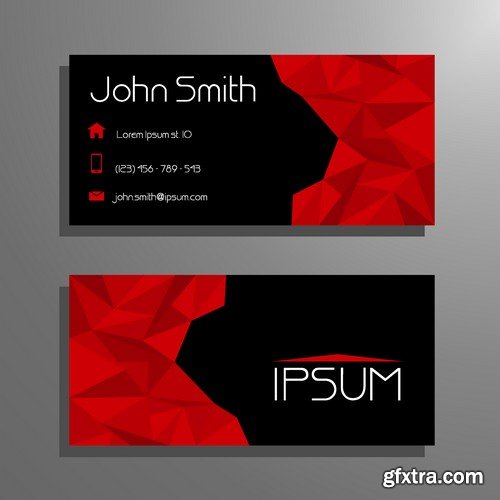 Stock Vectors - Business Card Template 5, 25xEPS