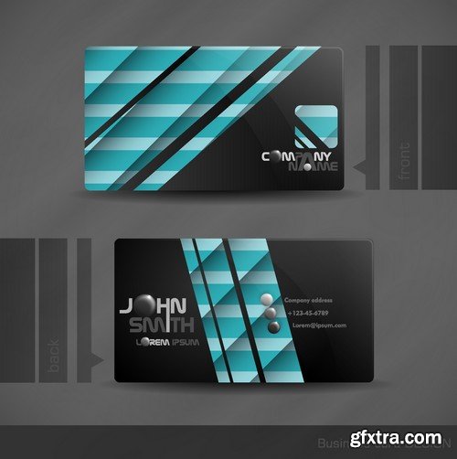 Stock Vectors - Business Card Template 5, 25xEPS