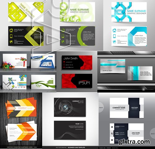 Stock Vectors - Business Card Template 5, 25xEPS