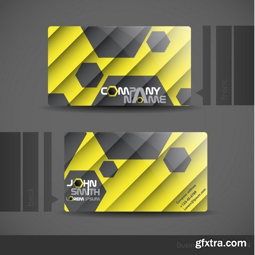 Stock Vectors - Business Card Template 5, 25xEPS