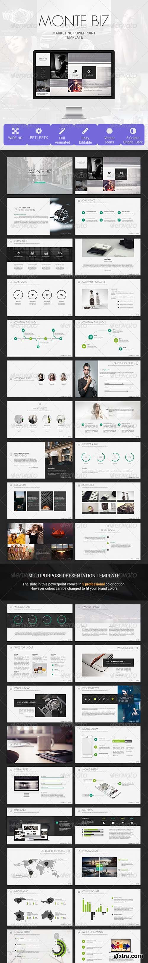 GraphicRiver Monte Biz Presentation Template 8123649