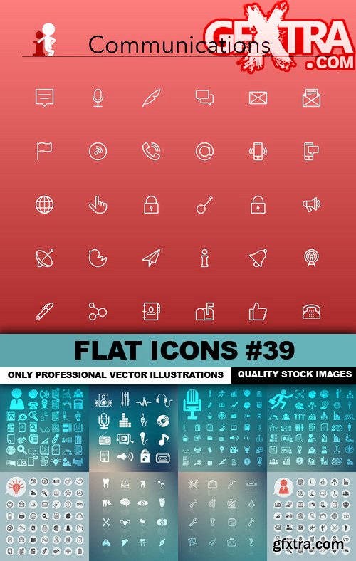 Flat Icons #39 - 25 Vectors