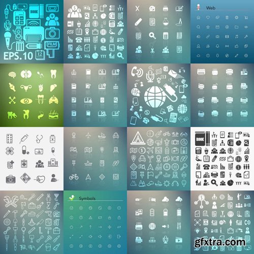 Flat Icons #39 - 25 Vectors