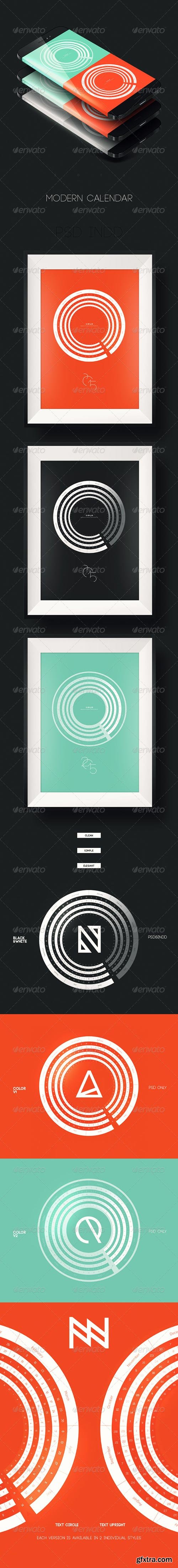 GraphicRiver - Modern 2015 Circle Calendar