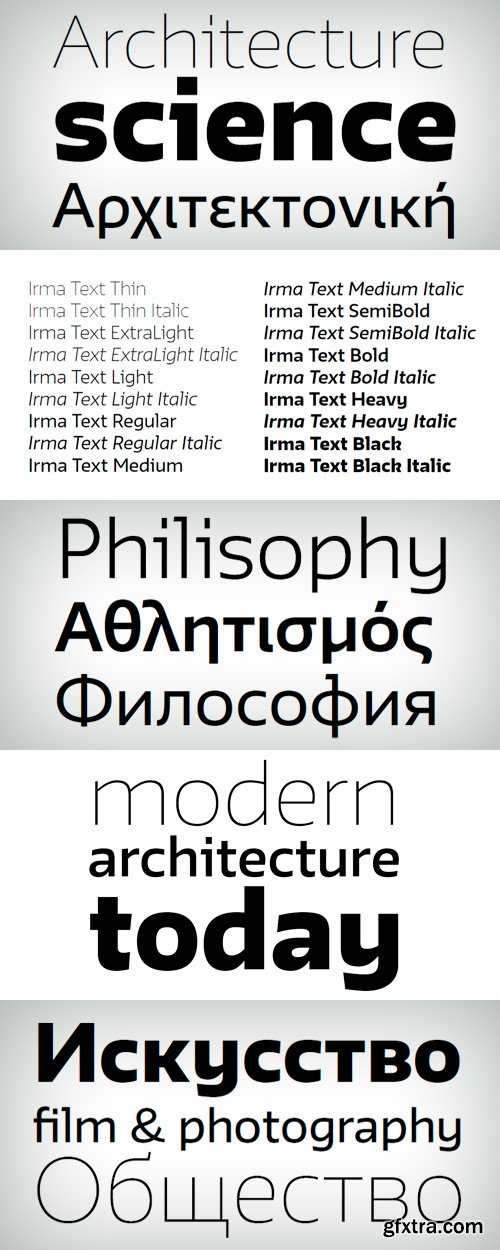 Irma Text Font Family - 18 Fonts for €560