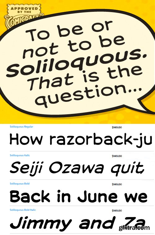 Soliloquous Font Family - 4 Font $596