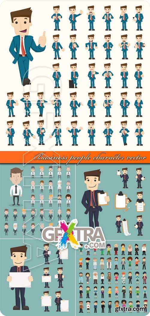 Business people character vector