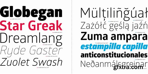 Glober Font Family - 17 Font $493