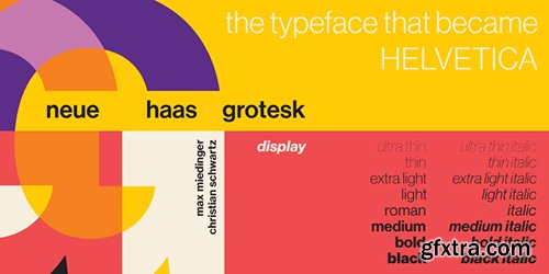 Neue Haas Grotesk Font Family - 44 Font $2376