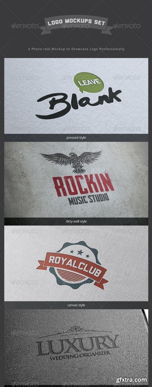 Logo Mockup Set - GraphicRiver 2874349