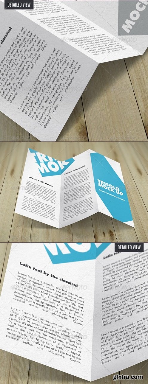 Trifold Brochure Mockup - GraphicRiver 8412401