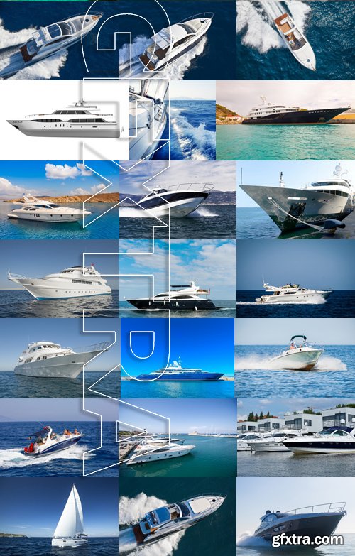 Stock Photos - Private boat, 25xJPG